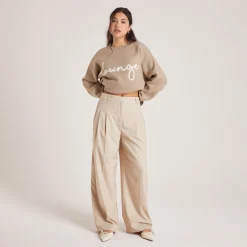 Lounge Underwear Byxor<Tailored Byxor - Brödfärgad