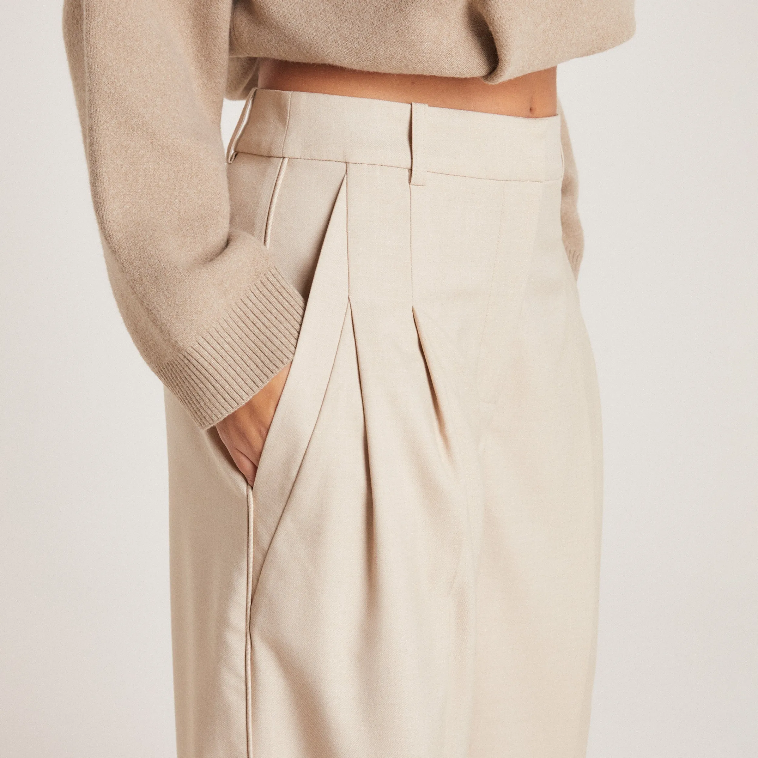 Lounge Underwear Byxor<Tailored Byxor - Brödfärgad