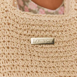 Lounge Underwear Accessoarer<Tote Bag med strå - Beige Natural
