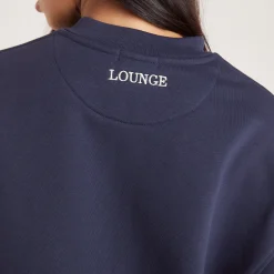 Lounge Underwear Huvtröjor Och Tröjor<Tröja med Kvart Dragkedja - Bläckblå