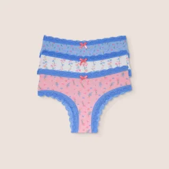 Lounge Underwear Flerpack | Trosor<Trosor med Rosettryck (3-pack) - Multi