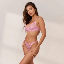 Lounge Underwear Med Bygel | Balcony<Tvåfärgad Balcony BH - Rosa
