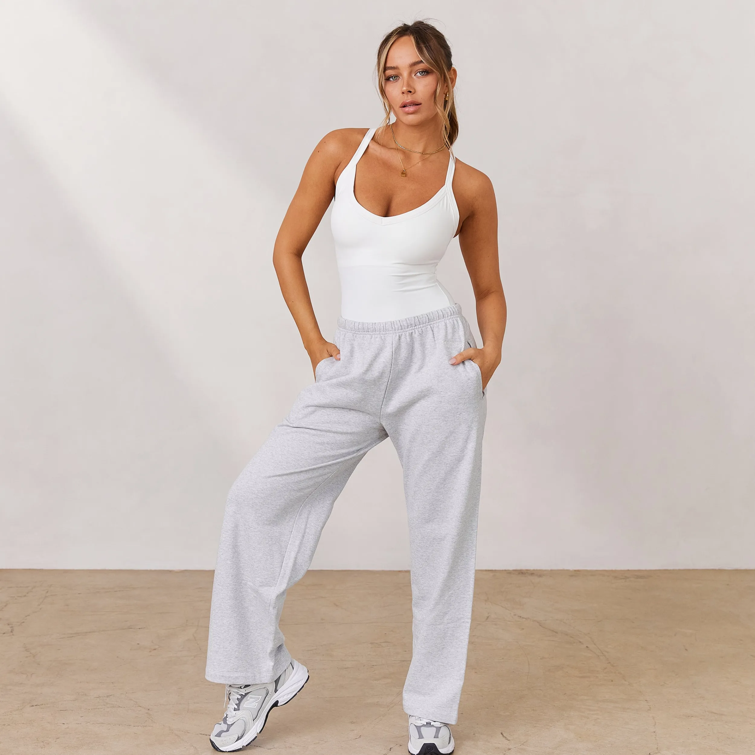 Lounge Underwear Kläder<Varsity Brottarrygg Bodysuit - Vit