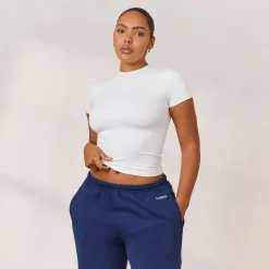 Lounge Underwear Kläder<Varsity Figursydd T-Shirt - Vit