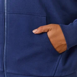 Lounge Underwear Kläder<Varsity Huvtröja med Dragkedja - Marinblå