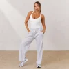 Lounge Underwear Kläder<Varsity Joggingbyxor med Rakt Ben - Frostfärgad