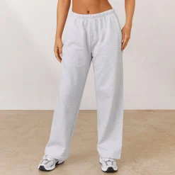 Lounge Underwear Kläder<Varsity Joggingbyxor med Rakt Ben - Frostfärgad