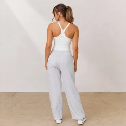 Lounge Underwear Kläder<Varsity Joggingbyxor med Rakt Ben - Frostfärgad