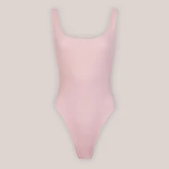 Lounge Underwear Baddräkter<Vändbar Baddräkt med Höga Ben - Rosa/Blommig Rosa/Blommig