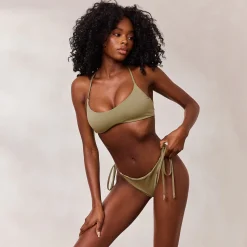 Lounge Underwear Bikinis<Vändbar Bralette Bikinitopp - Grön/Blommig Grön/Blommig