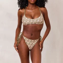 Lounge Underwear Bikinis<Vändbar Bralette Bikinitopp - Grön/Blommig Grön/Blommig