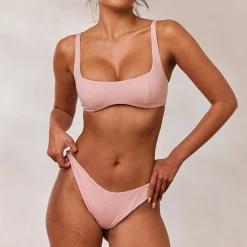 Lounge Underwear Bikinis<Vändbar Plunge Bikinitopp - Rosa/Blommig Rosa/Blommig