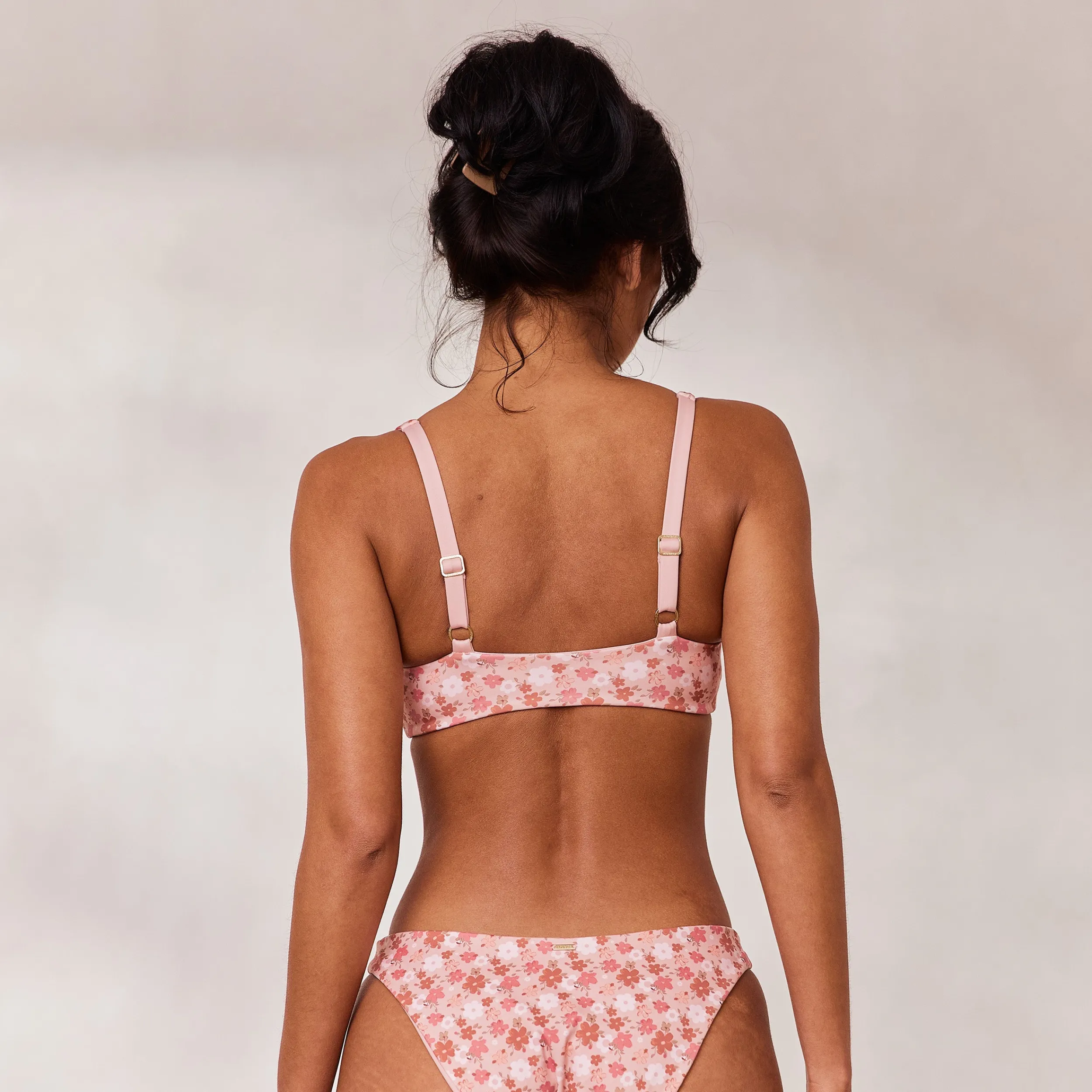 Lounge Underwear Bikinis<Vändbar Plunge Bikinitopp - Rosa/Blommig Rosa/Blommig