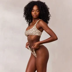Lounge Underwear Bikinis<Vändbar Plunge Bikinitopp - Grön/Blommig Grön/Blommig