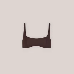 Lounge Underwear Bikinis<Vändbar Plunge Bikinitopp - Brun/Blommig Brun/Blommig