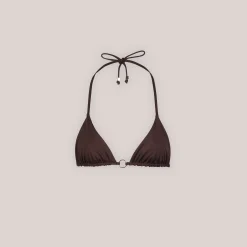 Lounge Underwear Bikinis<Vändbar Triangle Bikinitopp - Brun/Blommig Brun/Blommig